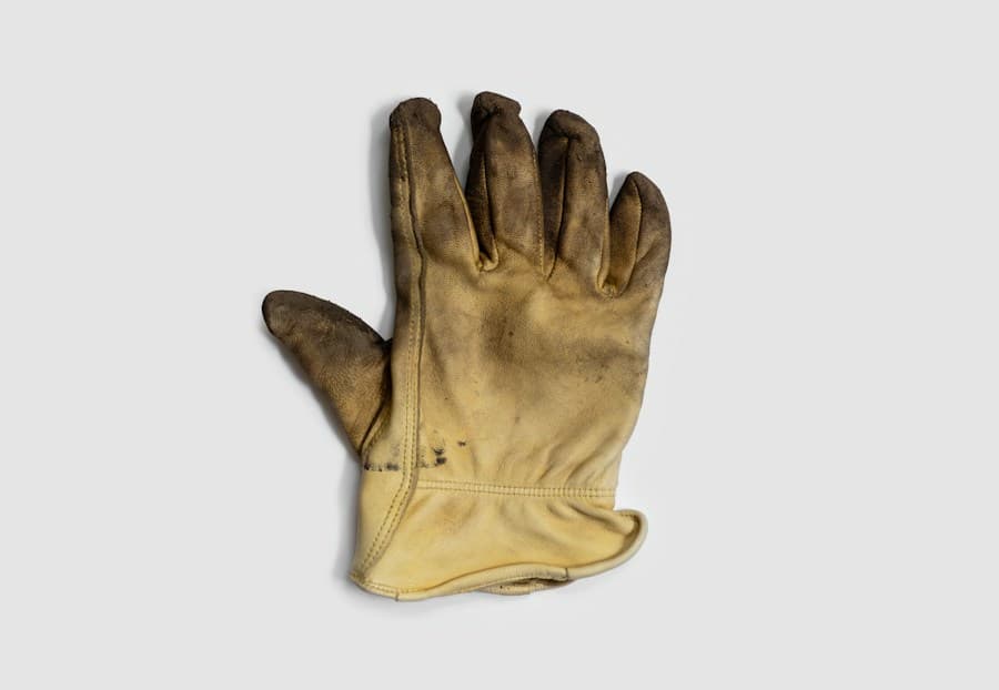 Paire de gants de protection en cuir